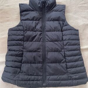 Lands' End Black Puffer Vest